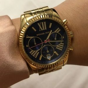 MK gold watch